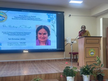 Interactive Workshop by the English Literary Society “MUSE” “From Myths to Market: Representation of Women and the Question of Women (Dis) Empowerment”