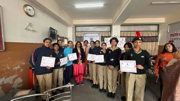Blood Donation Camp By the Youth Red Cross Society, Red Ribbon Club, Rotaract Club, and NCC Units RKMV 17.03.2026